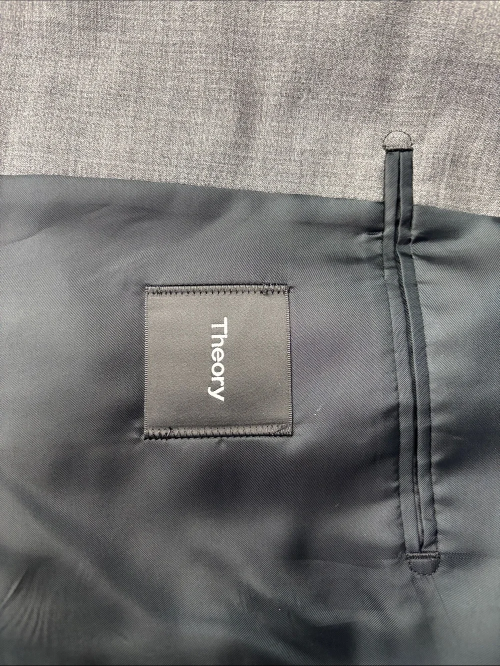 Theory Men's Gray Suit Jacket - Classic Single-Breasted Blazer